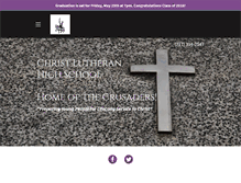 Tablet Screenshot of christlutheranbuckley.com